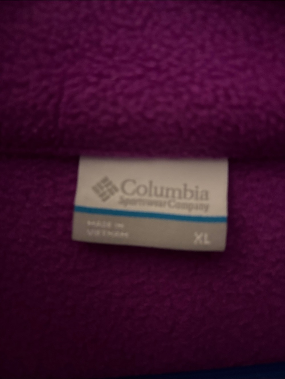 Columbia Purple Full-Zip Fleece Jacket - Picture 8 of 10